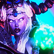 Dark Guardian: Skull Magic [Front Portrait f5] Infrared Blue
