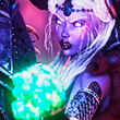 Dark Guardian: Skull Magic [Side Portrait] Infrared Blue